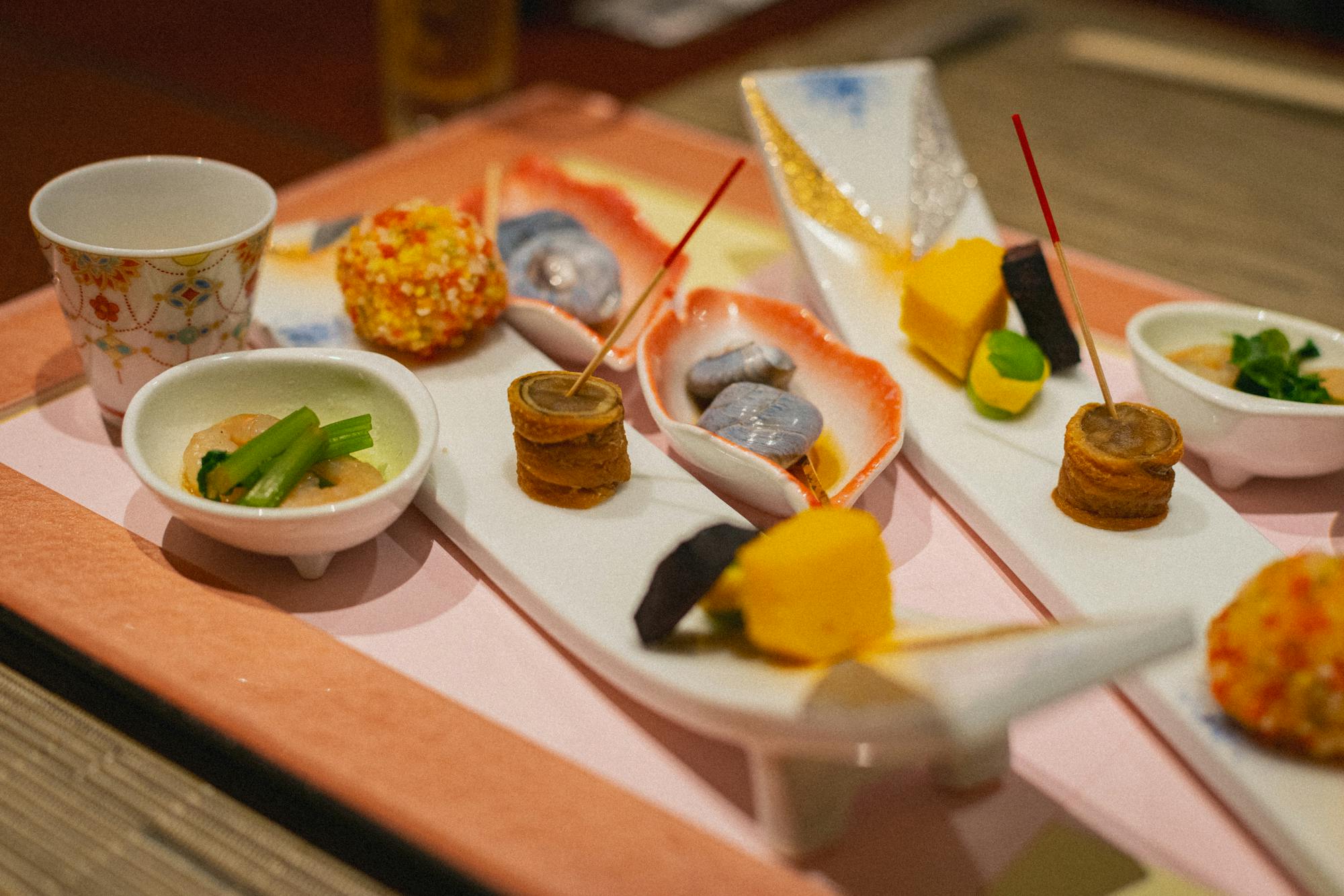Dinner course arrangement